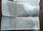 1903 Antique Fold-out Map Of  Missouri  Vintage County   Railroad Map  Pre-1920