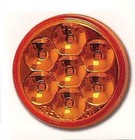 Led Light 2    Pearl Amber Low Profile For 2-1 4    Hole  2    Id Grommet Gg 76540