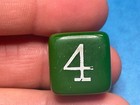          -beautiful Green            bakelite Backgammon Cube         bb-2