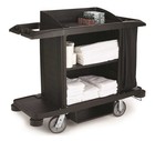 Rubbermaid Fg618900bla Full Size Housekeeping Cleaning Cart Black