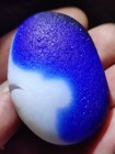 Epic Huge Cobalt Blue   Opalescent Layered Multi  Real Davenport Beach Sea Glass