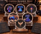 15 Pack  5 Oz  999 Fine Copper Rounds   flame Series Copper Reserve Mint 75 Ounces