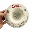 Vintage Coors Beer Ceramic Advertising Ashtray Rocky Mountain Spring Water 6 