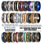 Black Tungsten Carbide Ring Yellow Gold Plated Wedding Band Ga Tech-vanderbilt