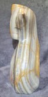 Vtg Lg Carved Stone Cat fox Figurine Doorstop Natura Onyx Statue Sculpture 11 Lb