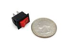 10pcs Mini Rocker Switch 2 Pin On-off Spst 125vac 6a 250vac 3a Red Kcd11 Us