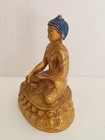 Vintage Brass Tibetan Buddhist Shakyamuni Statue Figurine