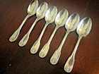  set 6 Vendome   Arcantia Christofle Silverplate 7 5   Place Oval Soup Spoons 