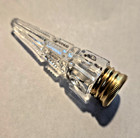 19th Century Victorian Cut Glass Scent Bottle  Brass Screw On Cap Perfume  1753