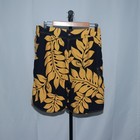 Quiksilver Mens Vintage Floral Shorts Navy Yellow Patches Size M