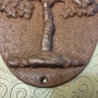 Vintage Fire Mark Tree Mutual Assurance Insurance Cast Iron Plaque Sign Marker