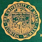 Vintage 1960s University Of Miami Hurricanes Football Pennant  Wow 