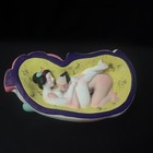Sleeping Cat Shunga Hidden Figure Traditional Japanese Folk Art Ornament
