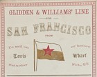 Clipper Ship Card Mary E Balch  1860 Launch  Glidden   Williams  Line