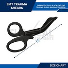 2 Paramedic Emt Trauma Shears Scissors First Aid 5 5  Black Finish German Grade