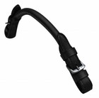 Brown  Black Rolled Leather English Saddle Handle Bucking Grab Strap Hand Hold