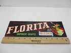 Florita Brand Emperor Grapes Vintage Crate Label