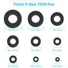 1200 Pcs Nylon Flat Washers For Screws Bolts Black Plastic Washers Premium Fen