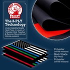 Anley Rip-proof Double Sided 3-ply Thin Blue Red And Green Line Usa Flag 3x5 Ft