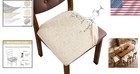 Waterproof Chair Cover For Dining Room Kitchen Set Of 6 Beige Stretch Washable