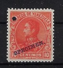 Venezuela  1899  Scott 143  Specimen Type 1  Mnh  Red  Ebv448