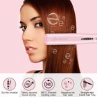 Electric Hair Straightener Brush Straightening Curler Hot Comb Adjustable Heat