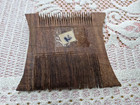 Vintage Handcrafted Wooden Hair Comb - Tribal Ethnic Folk Art Hair Accessory R6