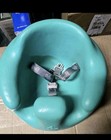 Bumbo Infant Floor Seat Baby Sit Up Chair With Adjustable Harness  Aqua Green 