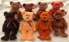 8 Ty Beanie Baby - Mc Mastercard Bears 1 - 8 Credit Card Exclusive 8 5 In Mwmt