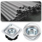 8pcs Square Tubing Insert Metal Threaded Star Type Insert 1 4-20 Threads For