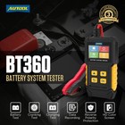 12 24v Car Battery Tester Load Charging Cranking Tester 30-2000cca Color Display