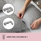 Full Wrap-around Oversized Pregnancy Pillow  Gray