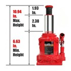 20 Ton T92007a Stubby Low Profile Welded Bottle Jack