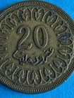 Tunisia 20 Millimes Coin 1960  Circulated  Actual Coin