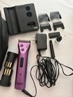 Wahl Animal Arco Pet Dog Cat Hair Clipper 2 Batteries Charger Purple - Light Use