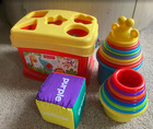 2 Fisher-price  9   8 Pieces  Buckets   2  Stacking Cups   Soft Block  5 Items 