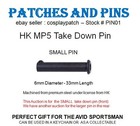 Mp5 Take Down Pin  small  -  Key Chain Accessory - Pin01