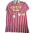 Vintage 1986 Coca-cola Red   White Striped Rugby Shirt Os