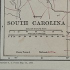 Antique 1927 Map Of South Carolina 15   x11   