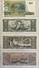 Brazil Vintage Cruzeiros Banknote Lot Of 4 - 5  10  200 Cruzeiro - Crisp Au unc