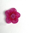 150 Pcs Round 1 Inch 3d Flower Patches Sewing Bead Applique Decoration Fuchsia