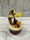 1960s Little Melody Wind Up Music Box Rotating Jack In The Box Toy Soldier Teddy