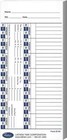 Oem Lathem E1  100 X Weekly Time Card E100 - Models 900e 1000e 1500e 5000e White