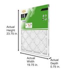 20x24x1 Pleated Air Filters Replacement For Furnace  Ac Hvac Merv 8 Fpr 5 3-pack