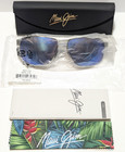 Maui Jim The Bird Chrome Aviator Polarized Blue Hawaii Lens Sunglasses B835-17a