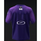Custom Name Damask Purple Bowling Jersey Short   Long Sleeve Shirts