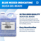 1 Quart 2 Lbs  Mixed Silica Gel Beads - Reusable Color Changing Air Drying 