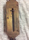 Vintage 25lb Pocket Balance Hanging Brass Face Scale Made In Germany
