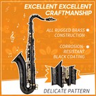 Professional Tenor Saxophone Brass Black Lacquer Bb B-flat Sax With Carry Case