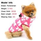 Pet Water Resistant Winter Jacket Vest With D-ring For Small Dog Cat Zip-up P   